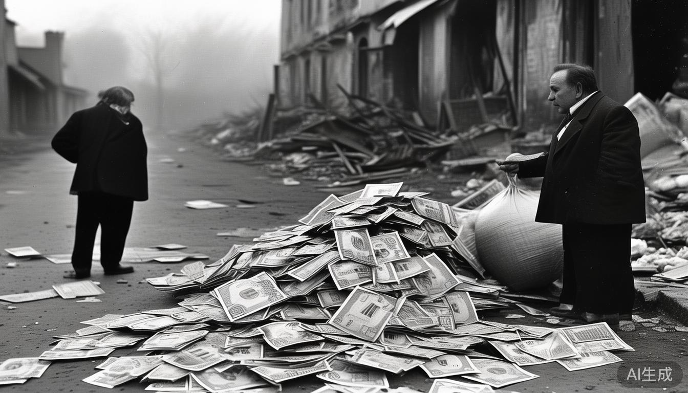 1947年13亿法币的惊人真相：年初能买黄金，年底只值几袋米